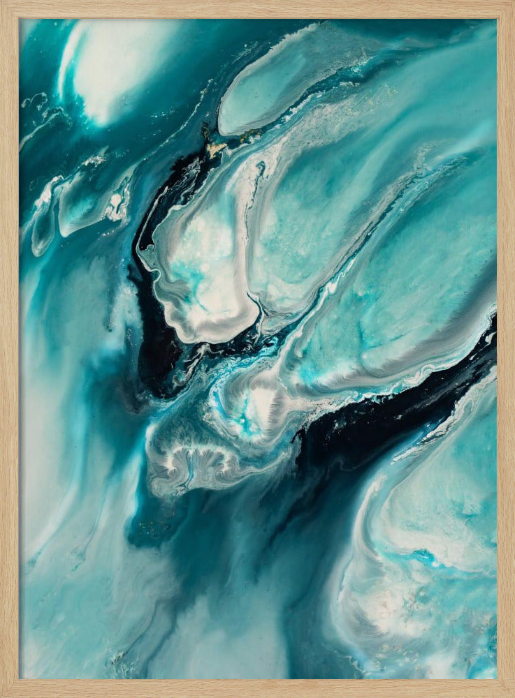 Ocean Teal Aqua Turquoise &quot;Ocean Teal&quot; | Poster