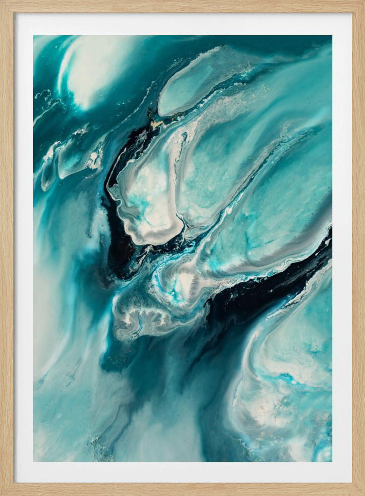Ocean Teal Aqua Turquoise &quot;Ocean Teal&quot; | Poster