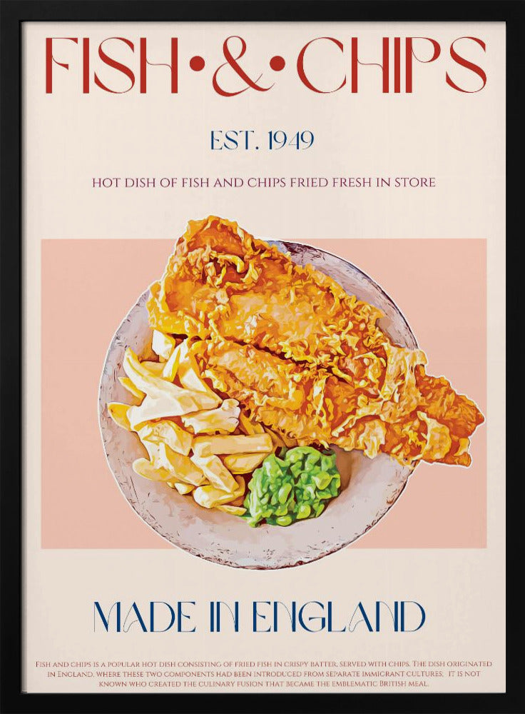 Classic Fish And Chips Dish | Poster