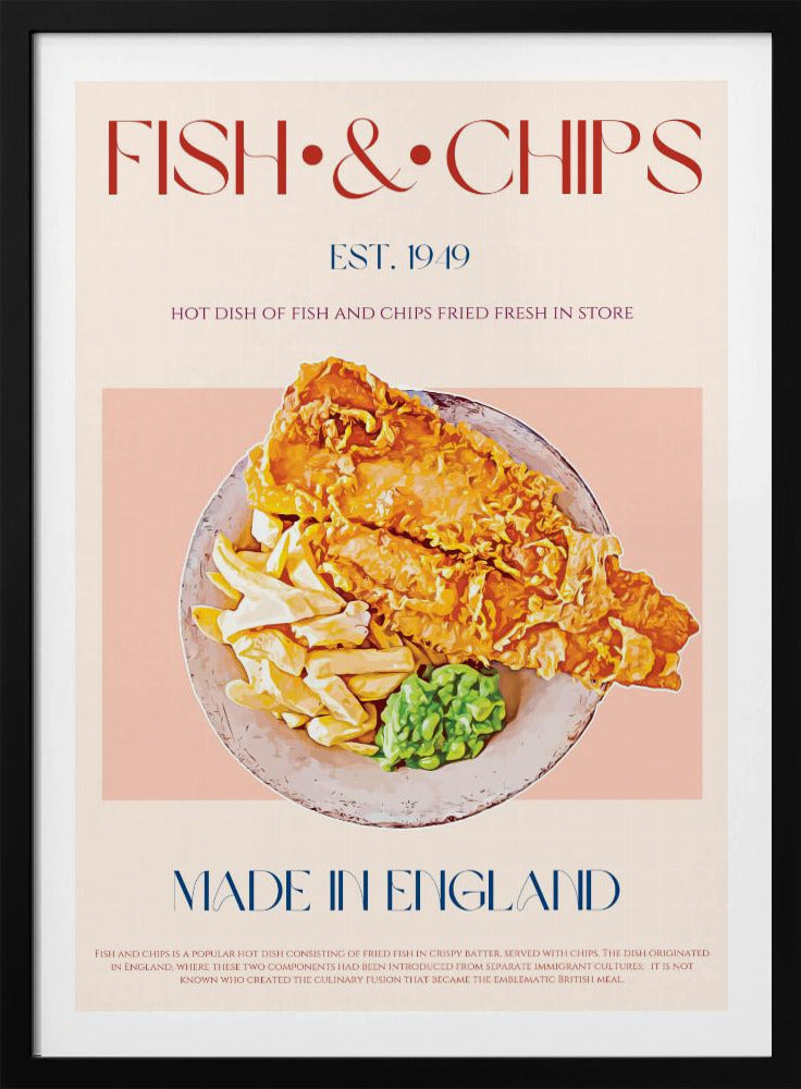 Classic Fish And Chips Dish | Poster