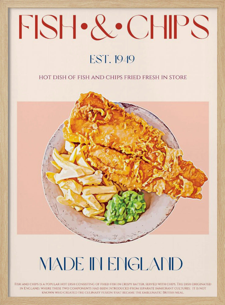 Classic Fish And Chips Dish | Poster