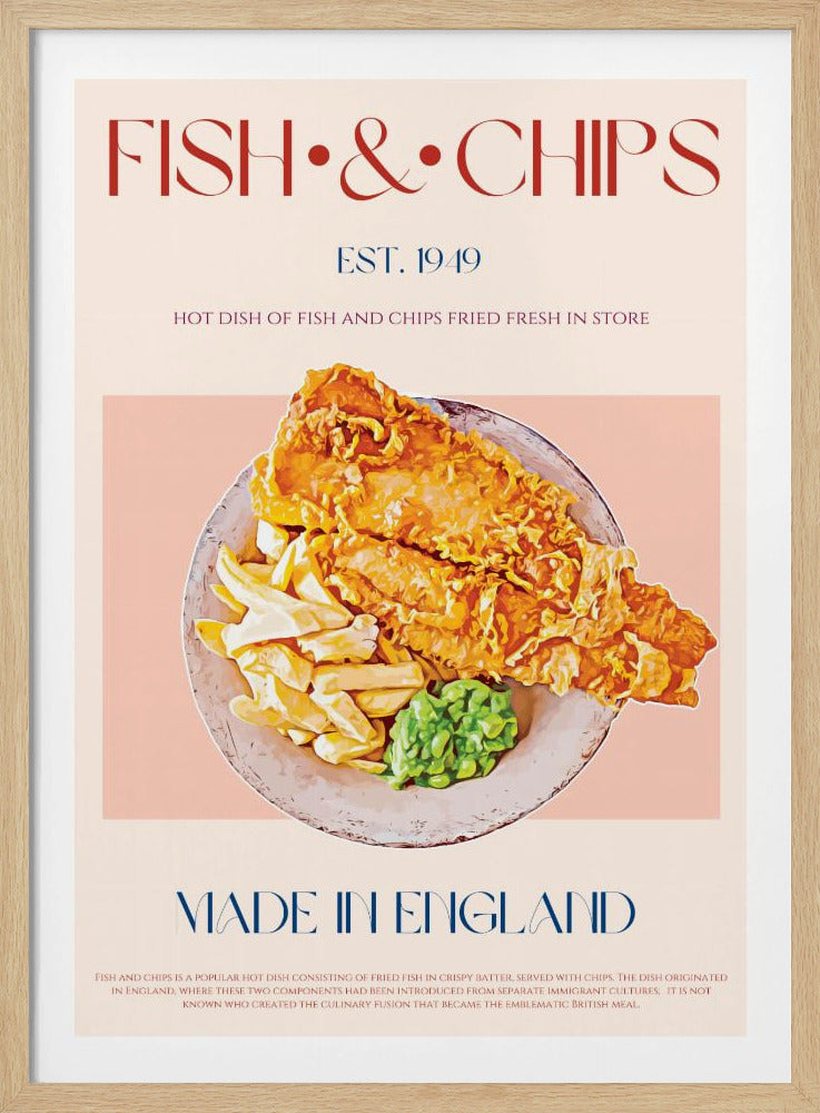 Classic Fish And Chips Dish | Poster