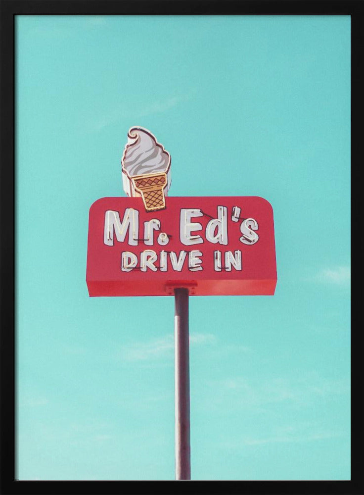 Mr. Ed's Drive In Vintage Sign in Urbana, Missouri, USA | Poster