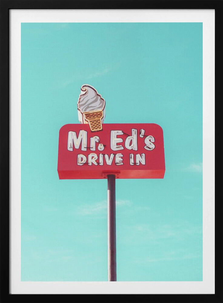 Mr. Ed's Drive In Vintage Sign in Urbana, Missouri, USA | Poster