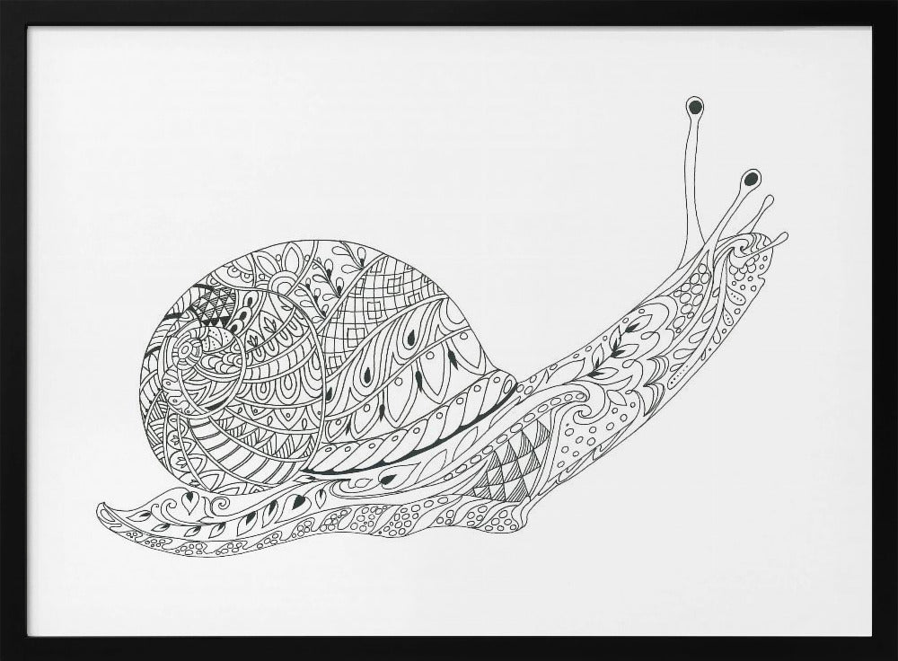 Whimsical Snail Maze | Poster