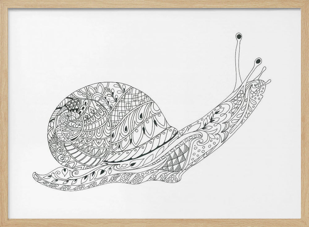 Whimsical Snail Maze | Poster