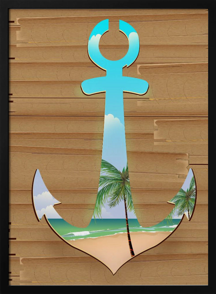 Anchor On The Beach | Poster