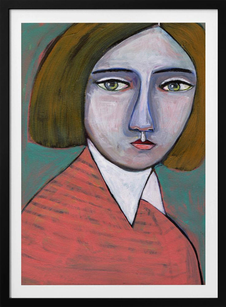 Lady in Melon Jumper | Poster