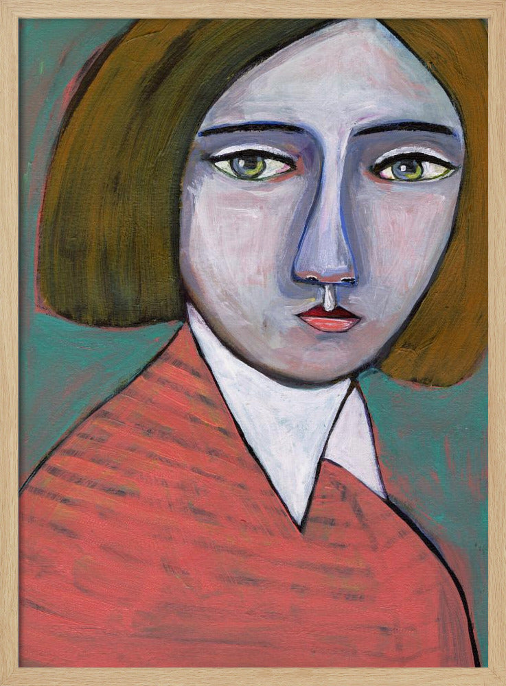 Lady in Melon Jumper | Poster