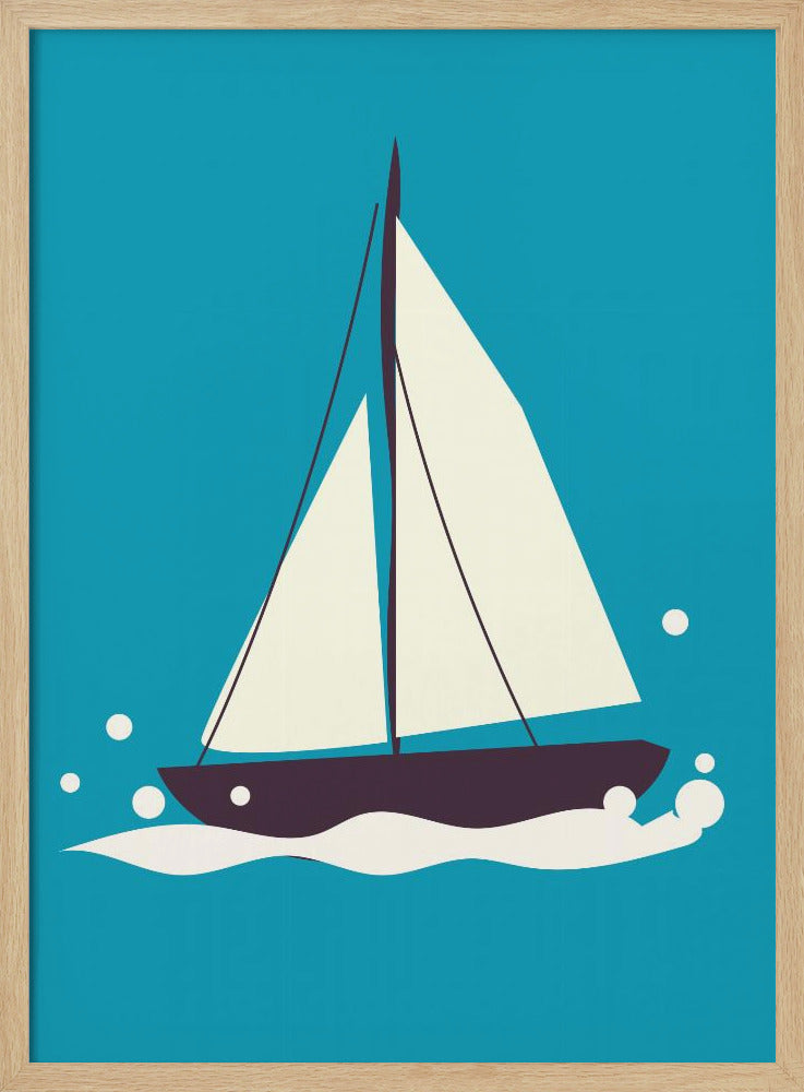 Sailboat On The Sea | Poster