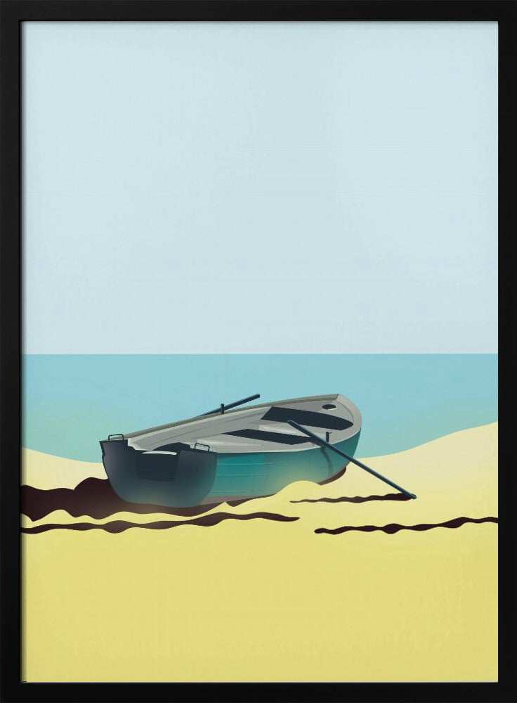 Boat on Beach | Poster