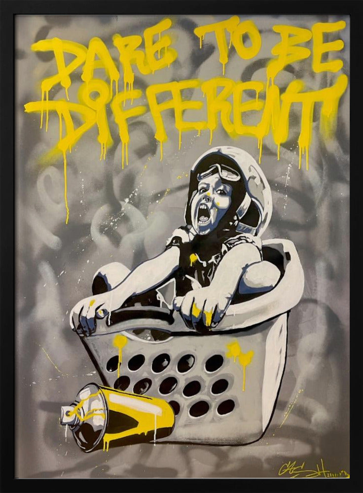 Child In A Laundry Basket | Poster