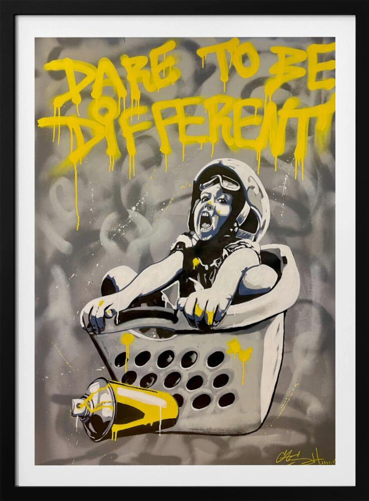 Child In A Laundry Basket | Poster