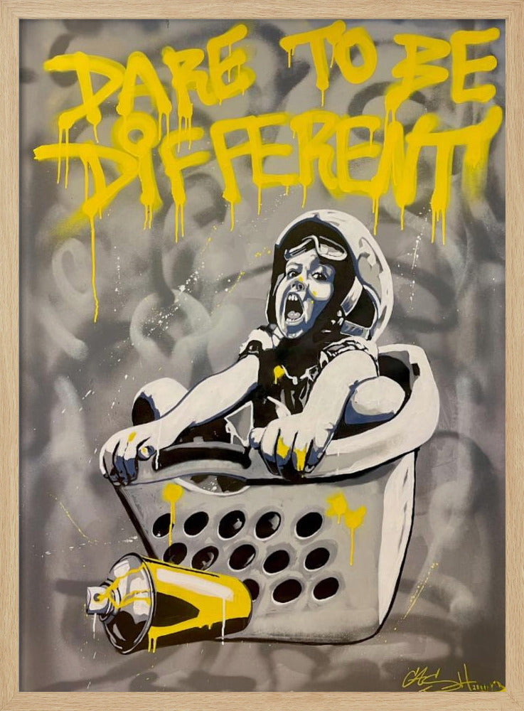 Child In A Laundry Basket | Poster