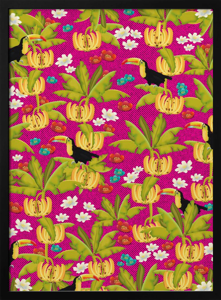 Bananas And Toucans Pattern | Poster