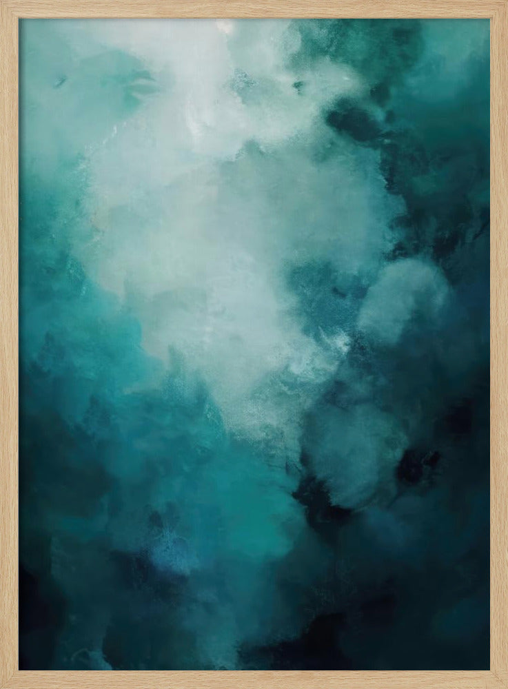 Misty Teal Abyss | Poster