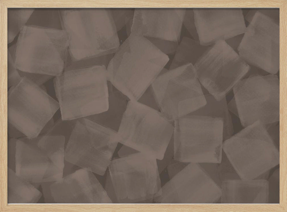 Soft Square Brushstrokes | Poster