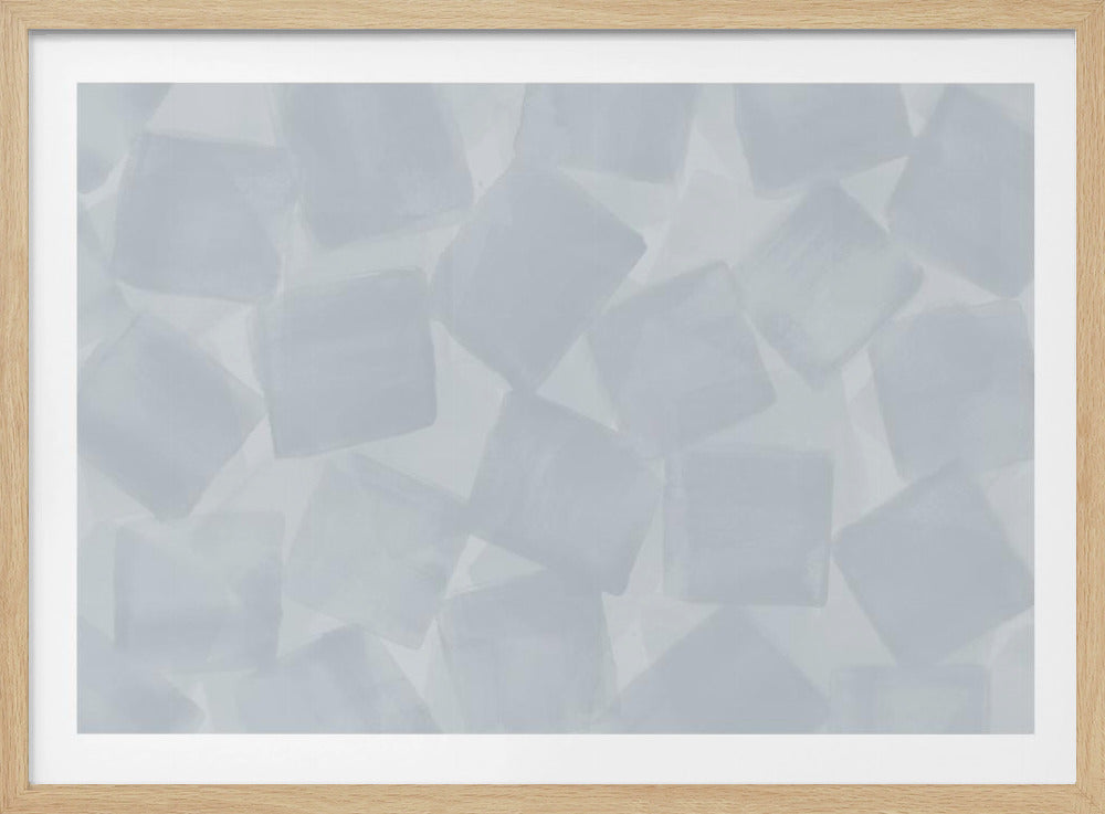 Soft Square Brushstrokes | Poster