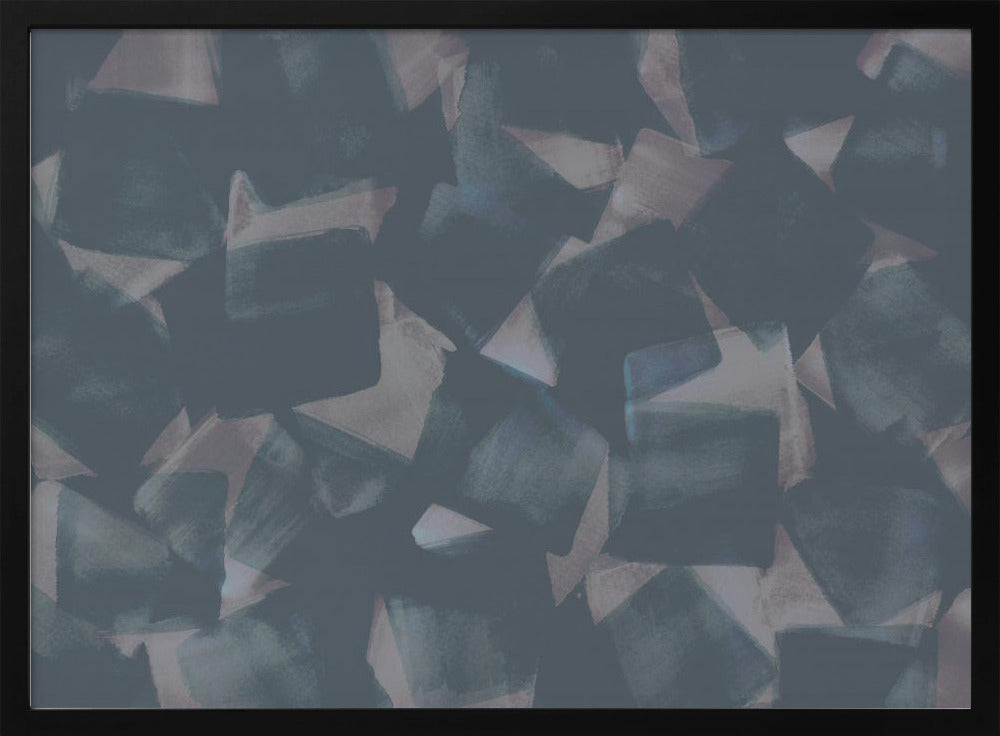 Soft Square Brushstrokes | Poster