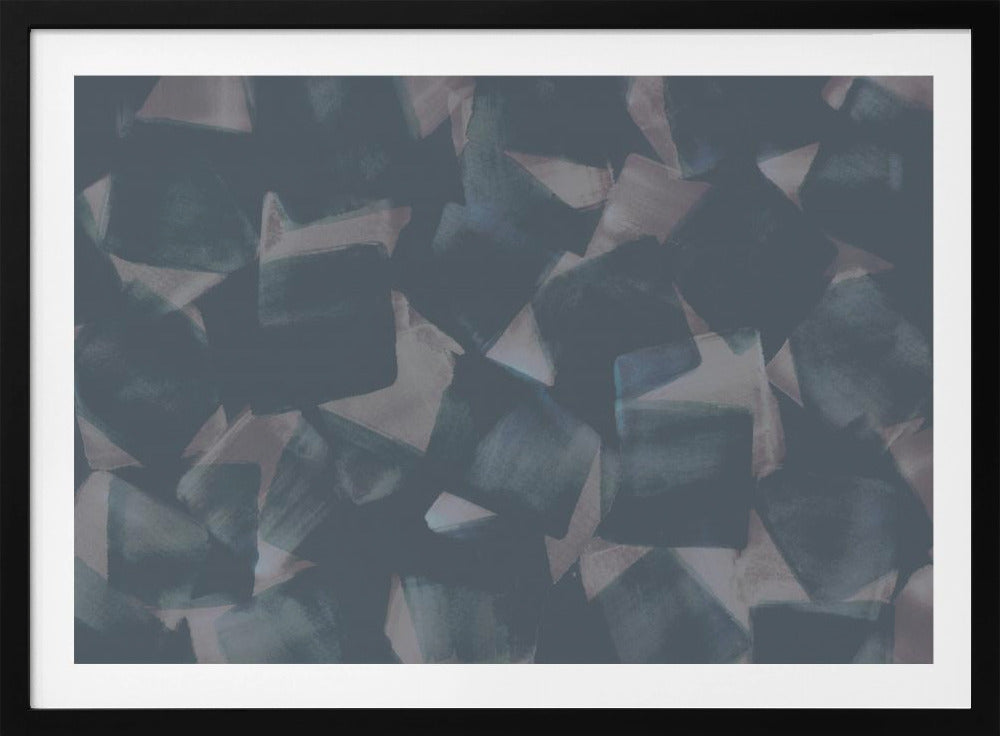 Soft Square Brushstrokes | Poster