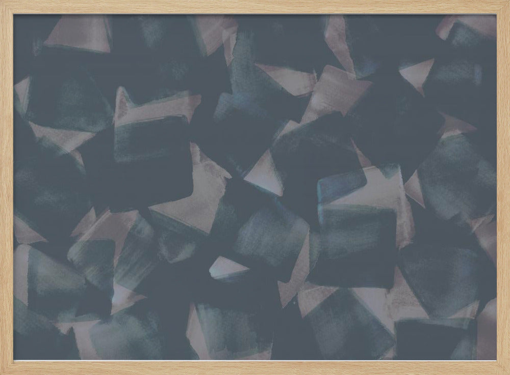 Soft Square Brushstrokes | Poster