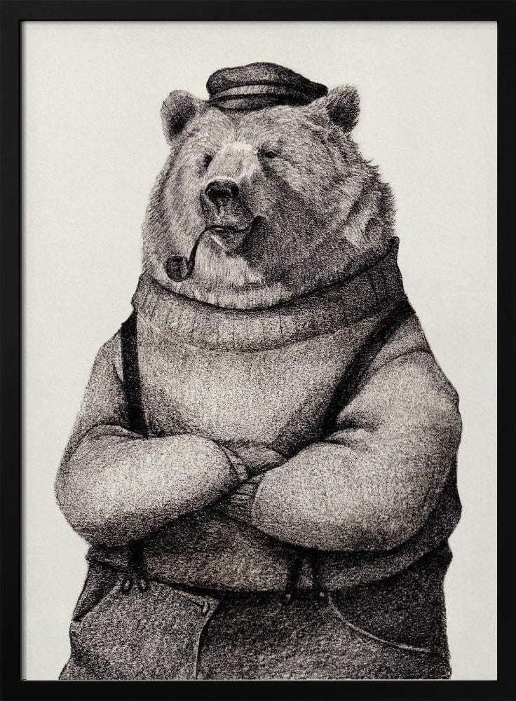 Bear In Vintage Attire | Poster