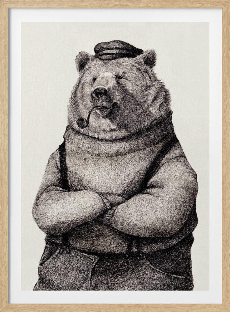 Bear In Vintage Attire | Poster