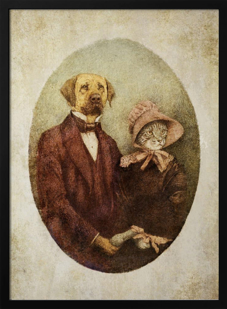 Victorian-style Portrait Couple | Poster