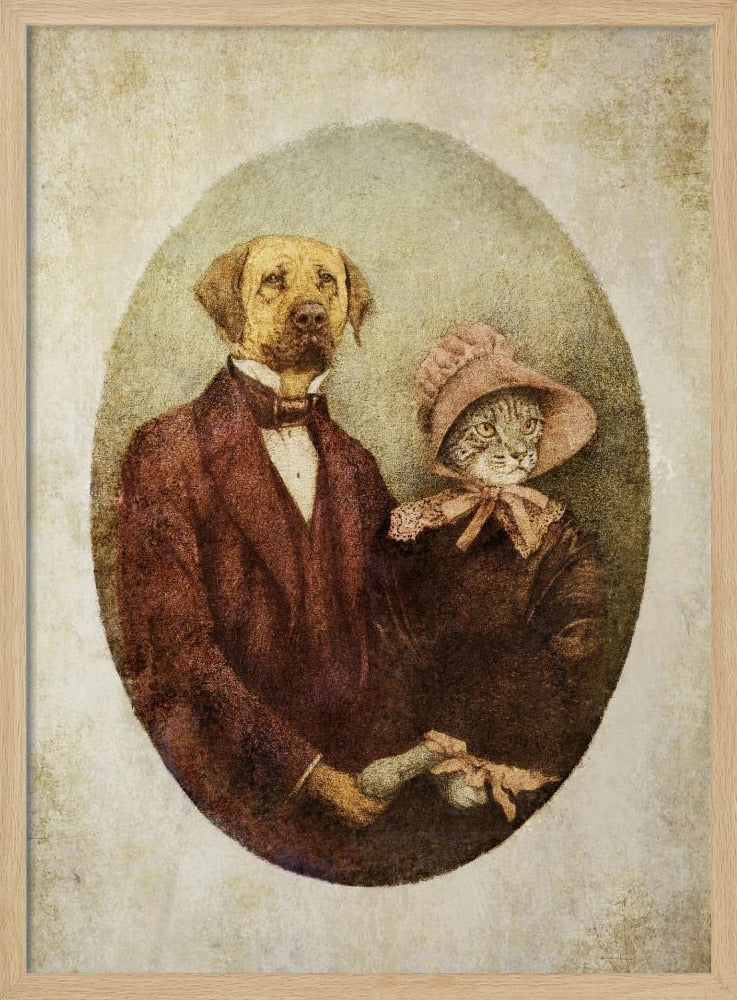 Victorian-style Portrait Couple | Poster