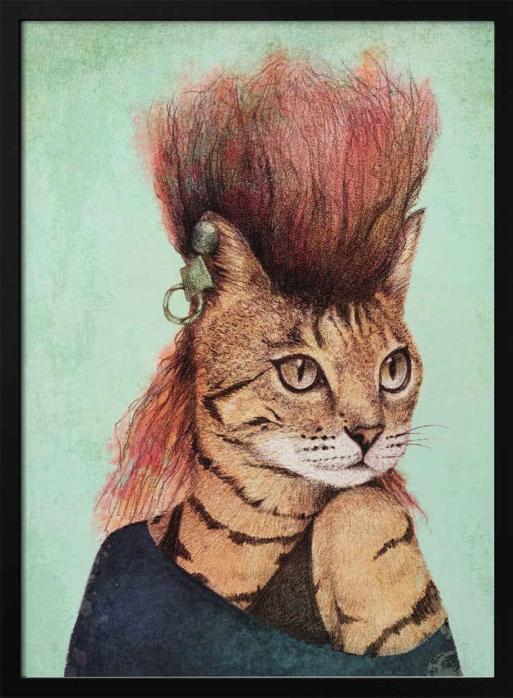 Stylish Tabby Cat | Poster