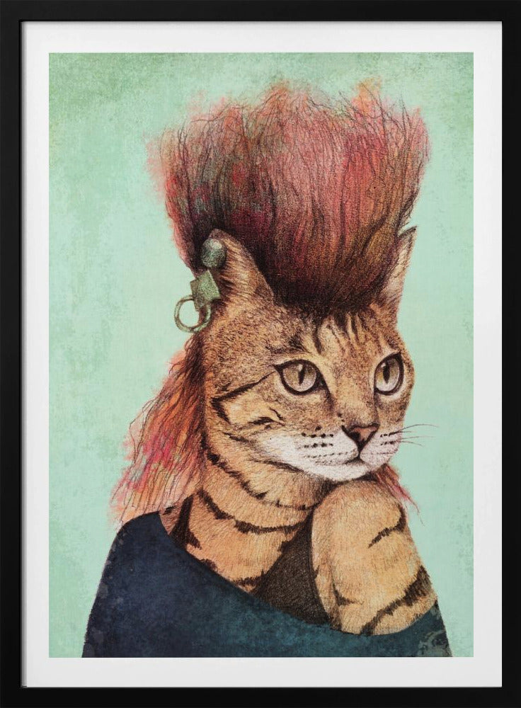 Stylish Tabby Cat | Poster