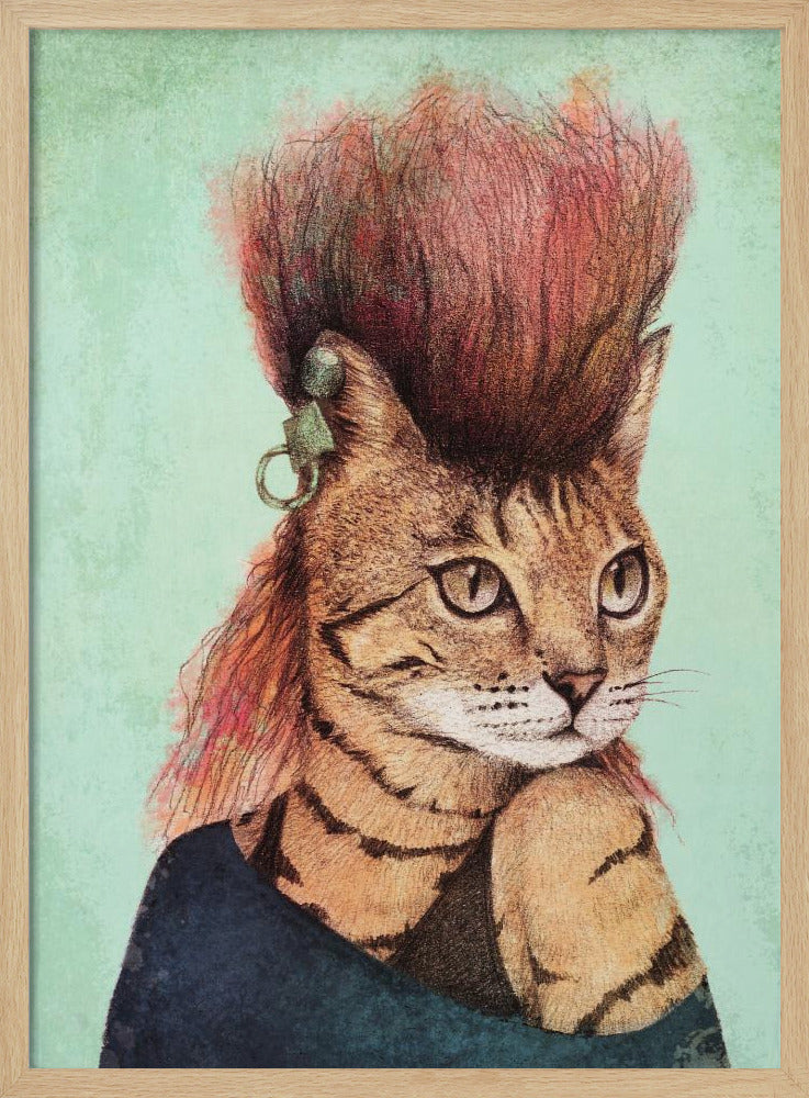Stylish Tabby Cat | Poster