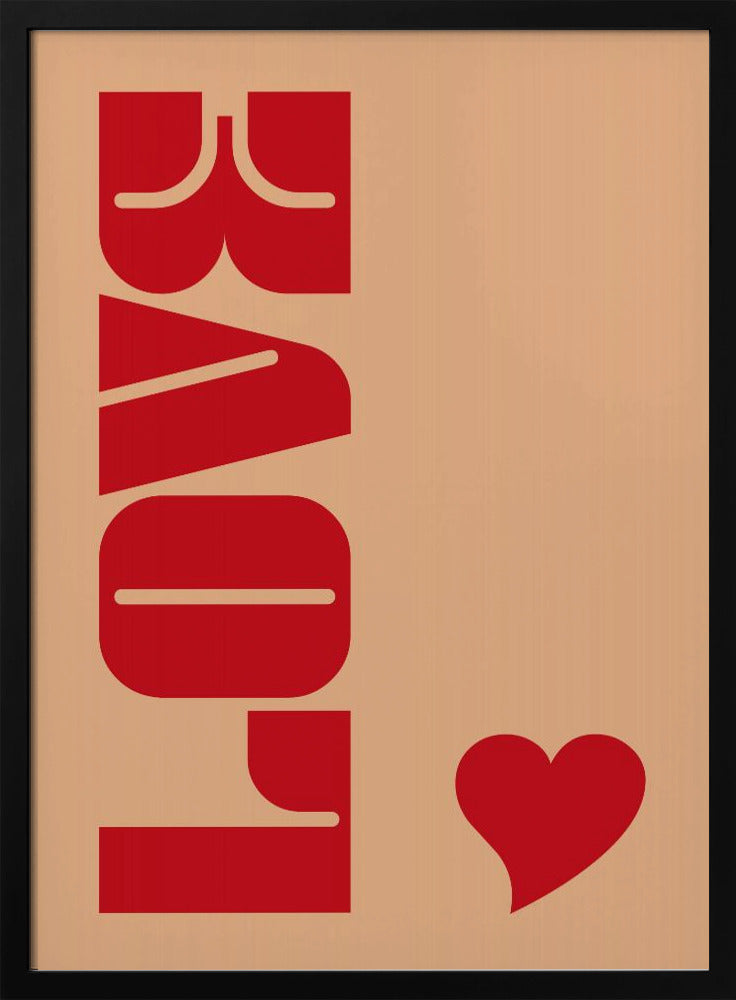 Red Bold Lettering | Poster