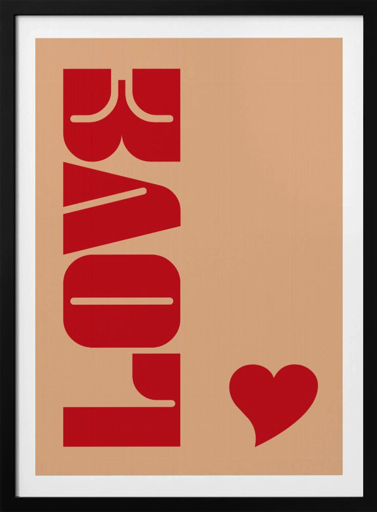 Red Bold Lettering | Poster