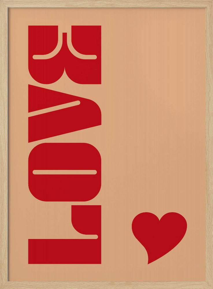 Red Bold Lettering | Poster