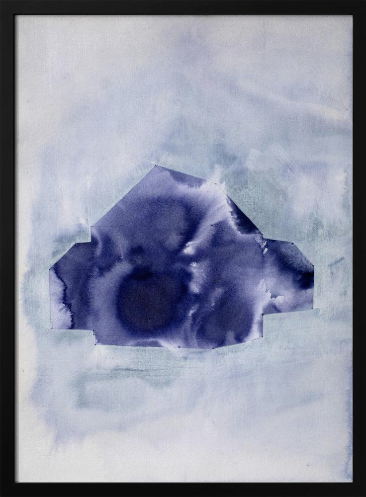 Geometric Shape in Deep Indigo | Poster