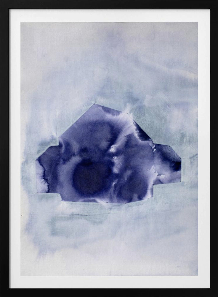 Geometric Shape in Deep Indigo | Poster