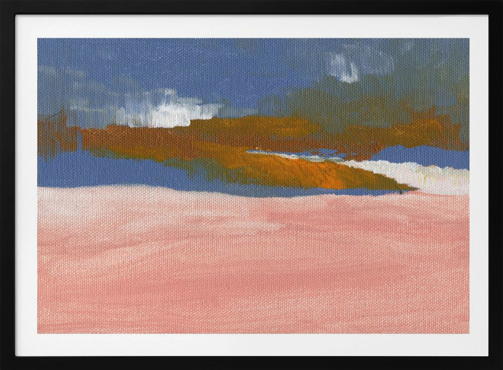 Blush Pink, Blue and Brown | Poster