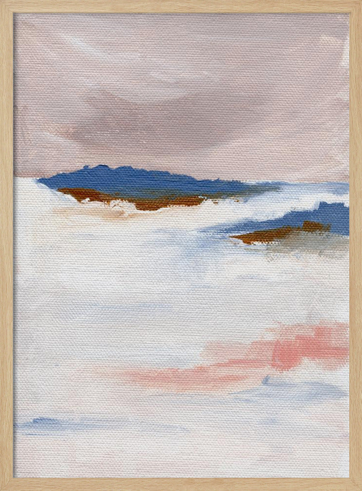 Soft Pastel Tones And Textured Brushstrokes | Poster