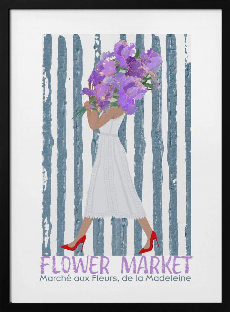 Flower Market Marche aux fleurs Paris | Poster