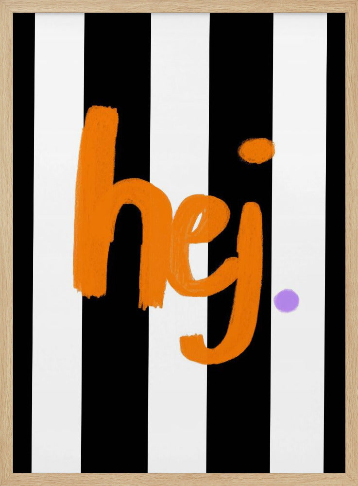 Bold Greeting Stripes | Poster