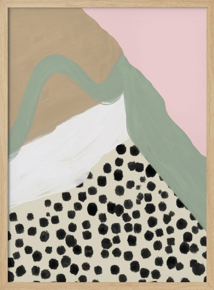 Soft Colors with Organic Shapes and Patterns | Poster