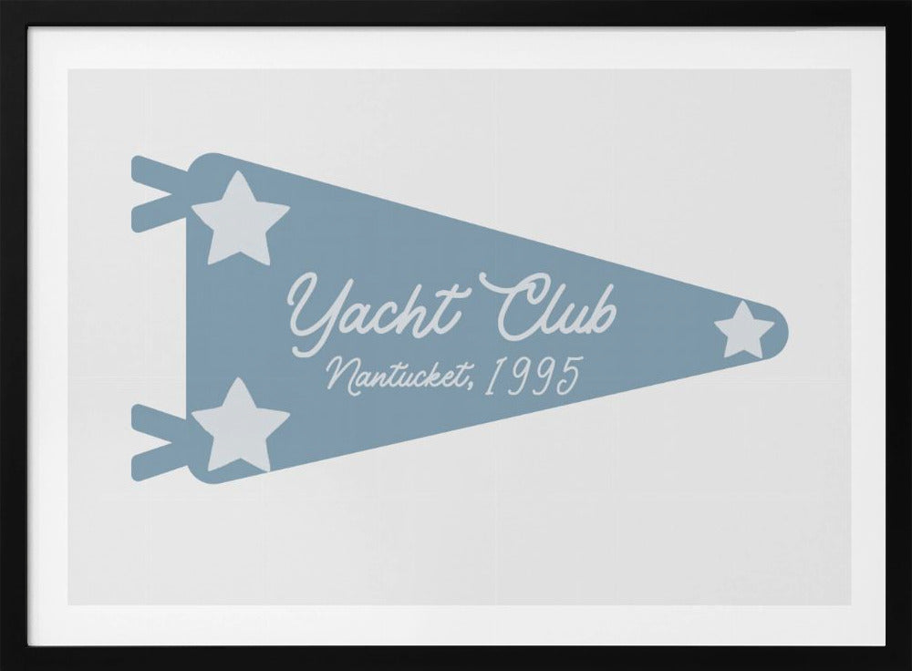 Yacht Club Blue Pennant | Poster
