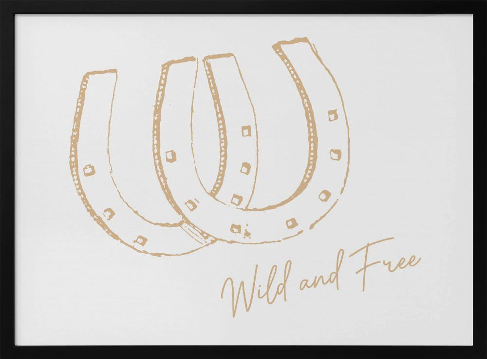 Horseshoe Wild and Free Neutral | Poster