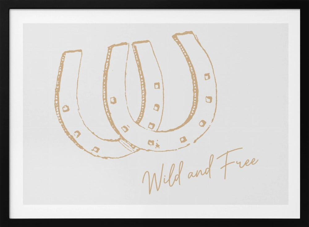 Horseshoe Wild and Free Neutral | Poster