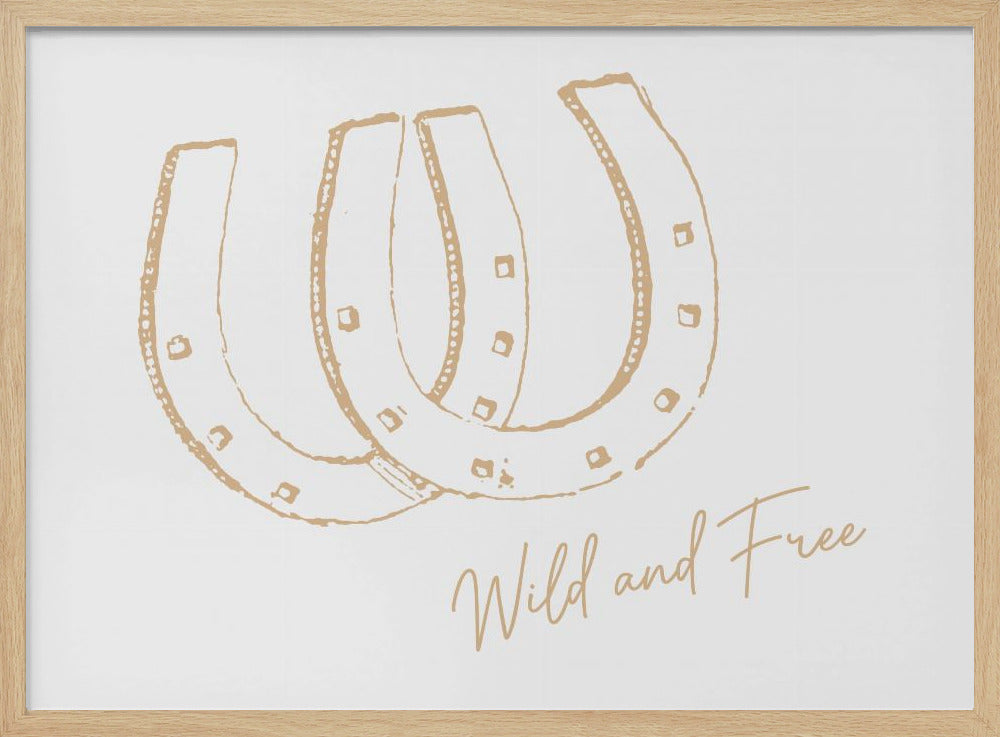 Horseshoe Wild and Free Neutral | Poster