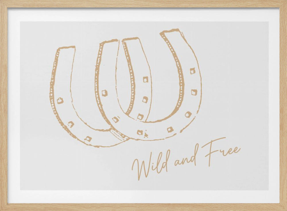 Horseshoe Wild and Free Neutral | Poster