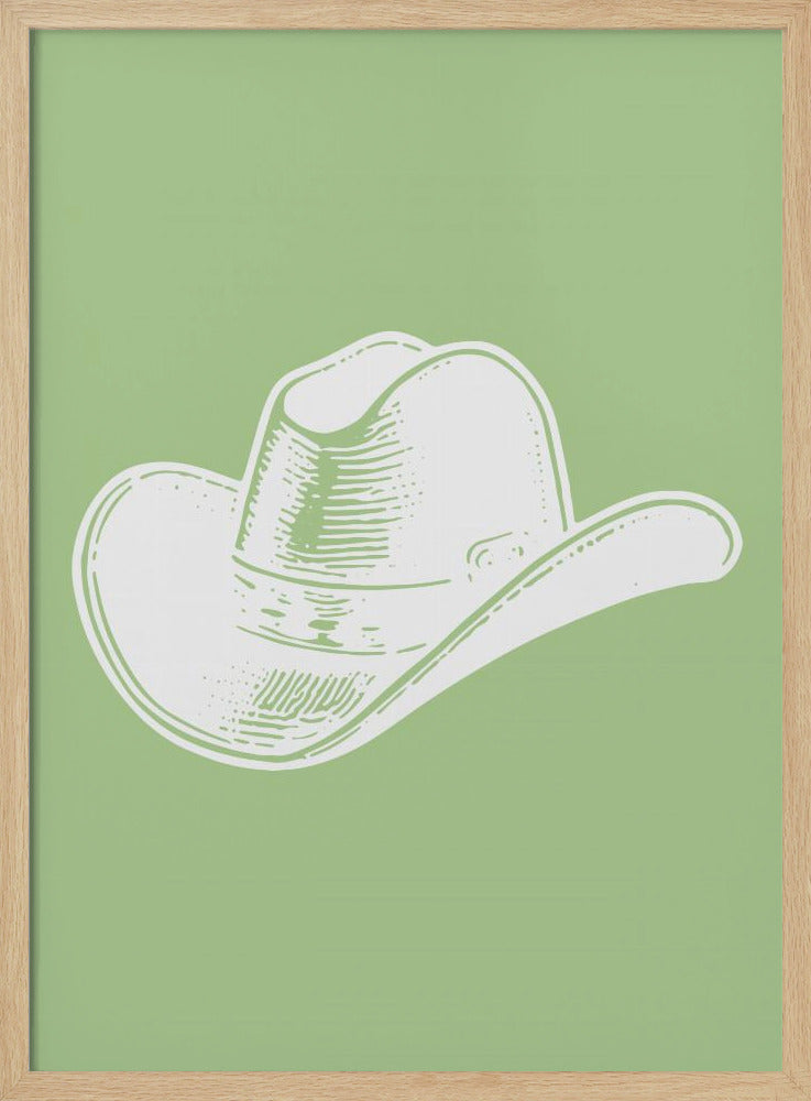 Sage Green Cowboy Hat | Poster