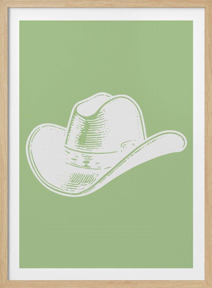 Sage Green Cowboy Hat | Poster
