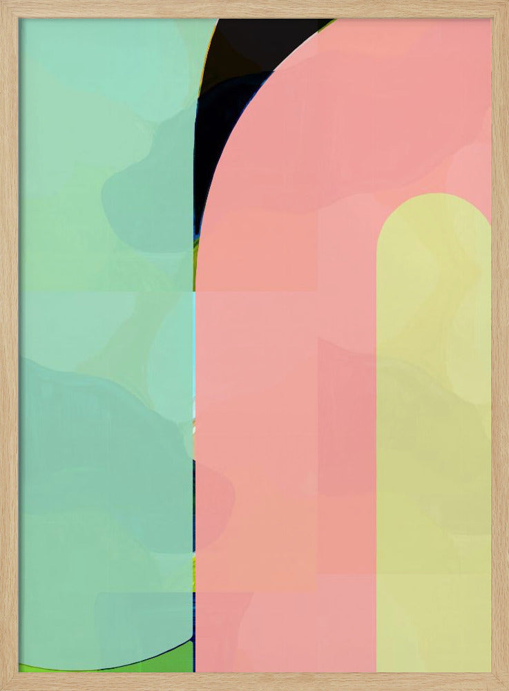 Pastel Curves | Poster